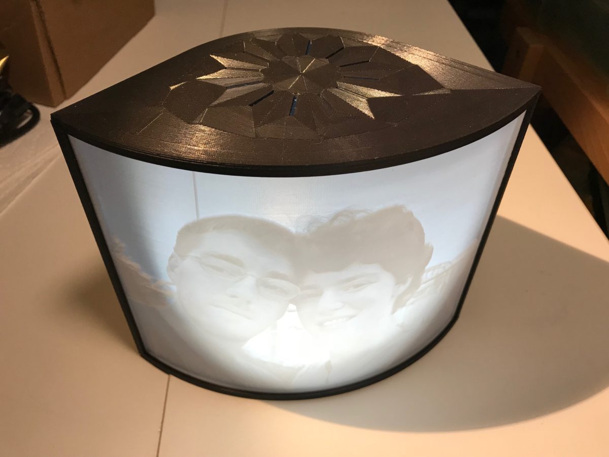 Calculating the Dimensions and Radius of a Curved Lithophane Created Using 3dp.Rocks